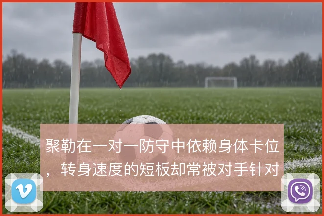 聚勒在一对一防守中依赖身体卡位,转身速度的短板却常被对手针对